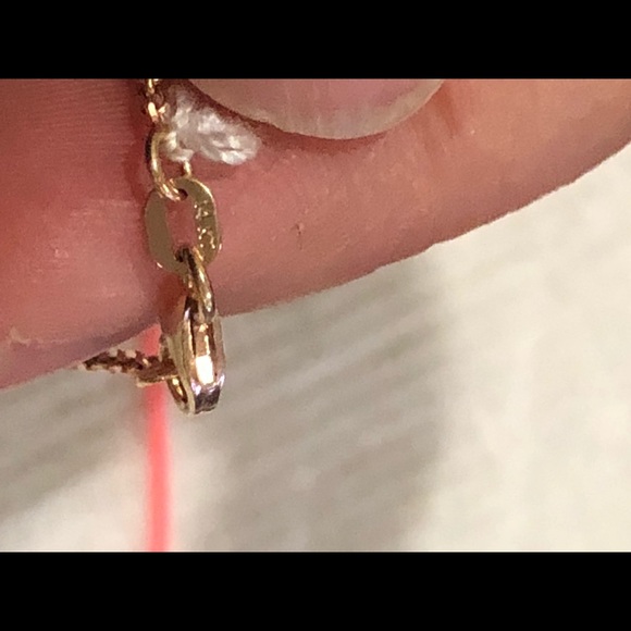 Beautiful jade pendant with 14K rose gold chain - Picture 8 of 8